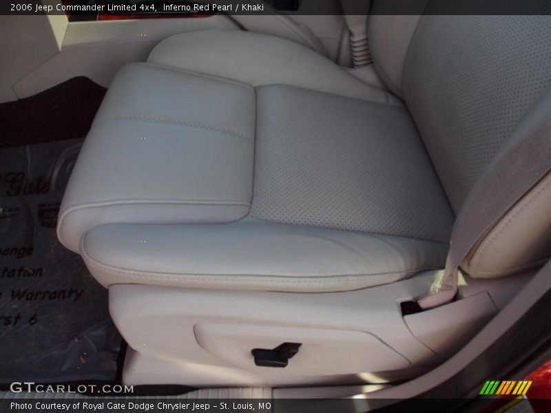 Inferno Red Pearl / Khaki 2006 Jeep Commander Limited 4x4