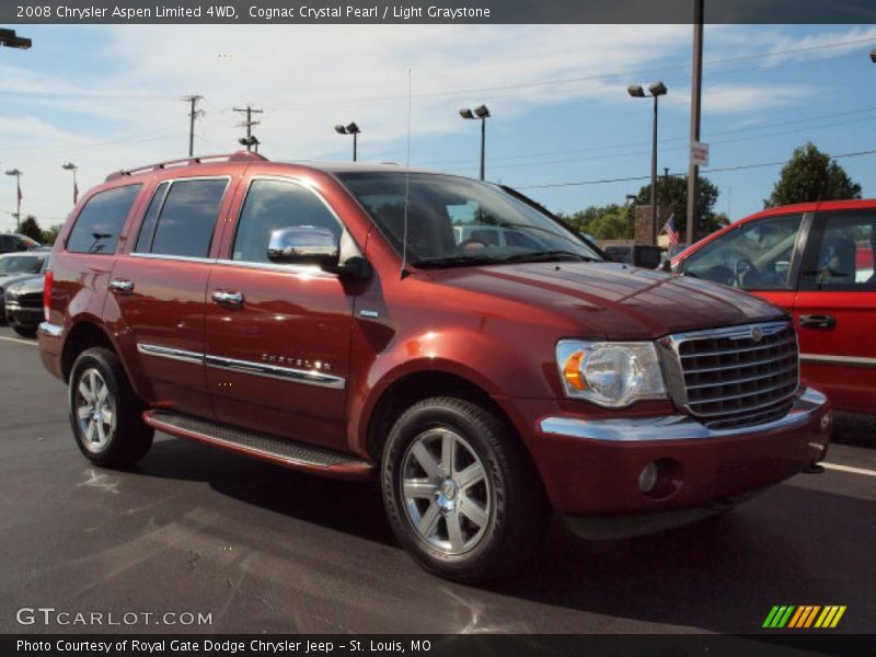 Cognac Crystal Pearl / Light Graystone 2008 Chrysler Aspen Limited 4WD