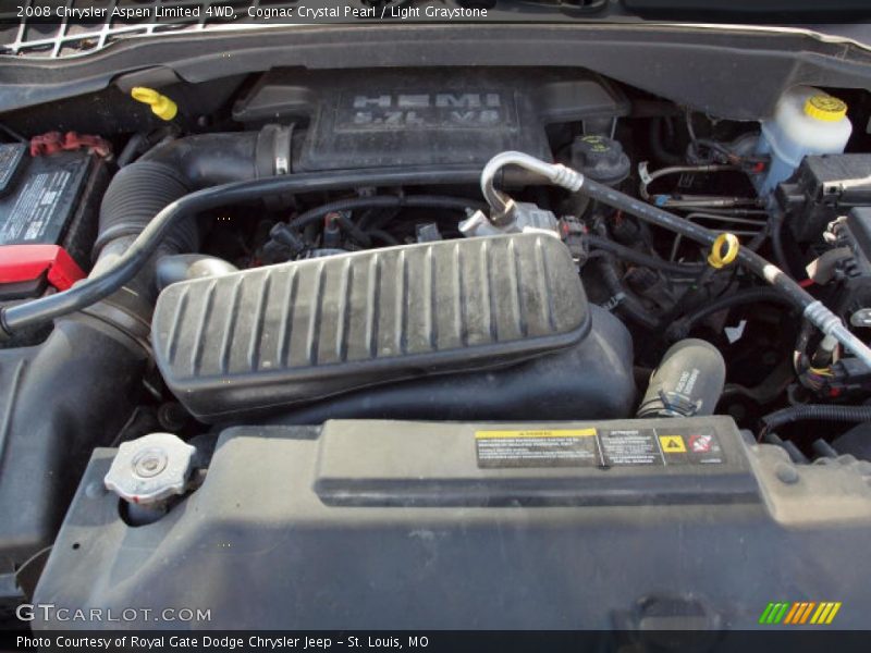 Cognac Crystal Pearl / Light Graystone 2008 Chrysler Aspen Limited 4WD