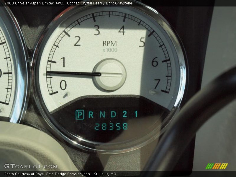 Cognac Crystal Pearl / Light Graystone 2008 Chrysler Aspen Limited 4WD
