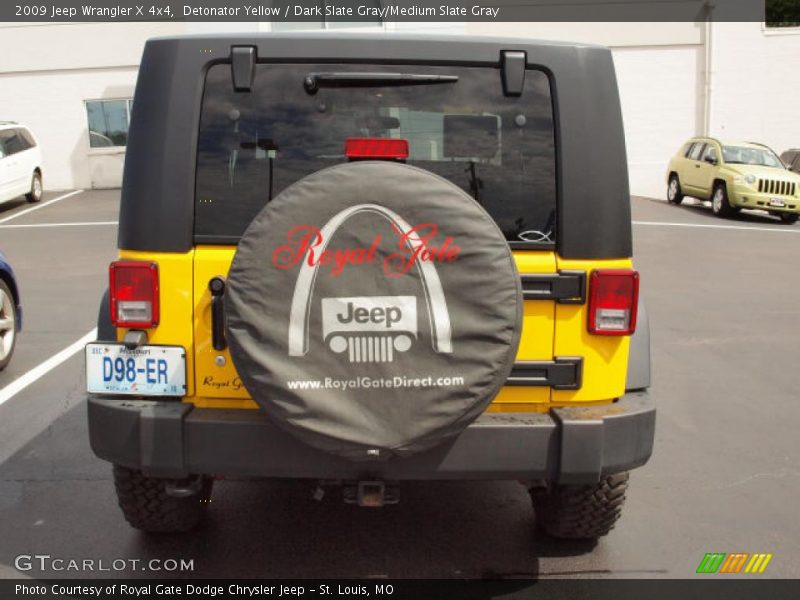Detonator Yellow / Dark Slate Gray/Medium Slate Gray 2009 Jeep Wrangler X 4x4