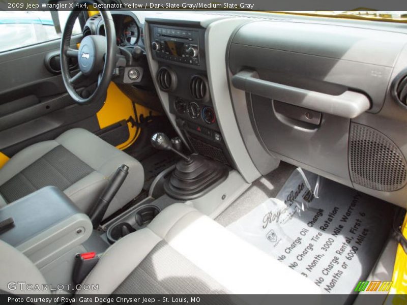 Detonator Yellow / Dark Slate Gray/Medium Slate Gray 2009 Jeep Wrangler X 4x4