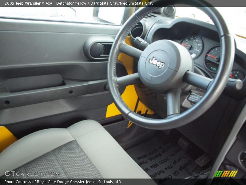 Detonator Yellow / Dark Slate Gray/Medium Slate Gray 2009 Jeep Wrangler X 4x4