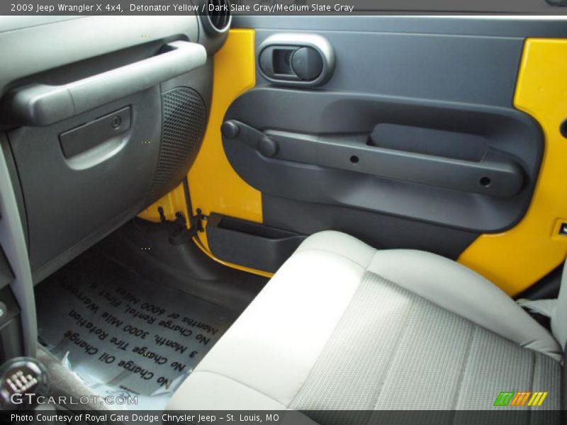Detonator Yellow / Dark Slate Gray/Medium Slate Gray 2009 Jeep Wrangler X 4x4