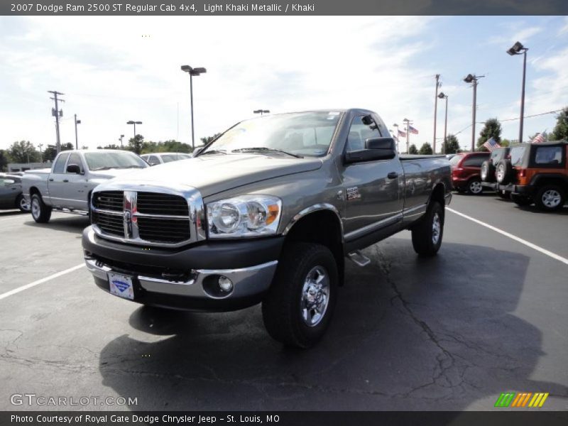 Light Khaki Metallic / Khaki 2007 Dodge Ram 2500 ST Regular Cab 4x4