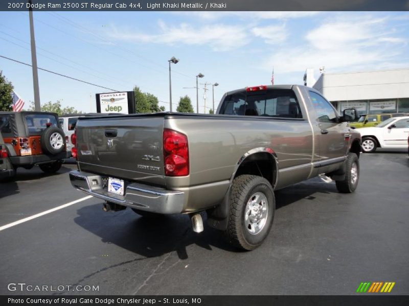 Light Khaki Metallic / Khaki 2007 Dodge Ram 2500 ST Regular Cab 4x4