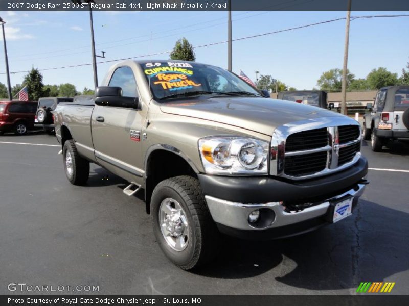 Light Khaki Metallic / Khaki 2007 Dodge Ram 2500 ST Regular Cab 4x4