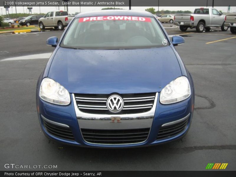 Laser Blue Metallic / Anthracite Black 2008 Volkswagen Jetta S Sedan