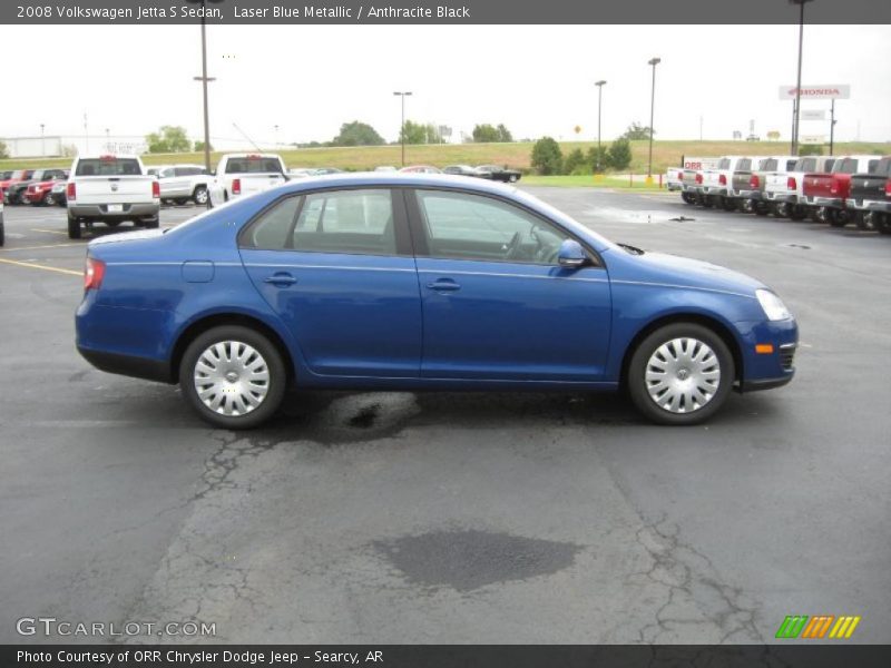 Laser Blue Metallic / Anthracite Black 2008 Volkswagen Jetta S Sedan