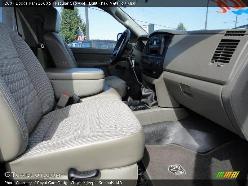 Light Khaki Metallic / Khaki 2007 Dodge Ram 2500 ST Regular Cab 4x4