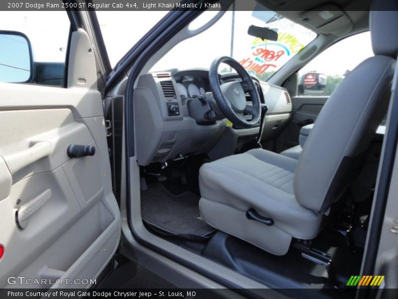 Light Khaki Metallic / Khaki 2007 Dodge Ram 2500 ST Regular Cab 4x4