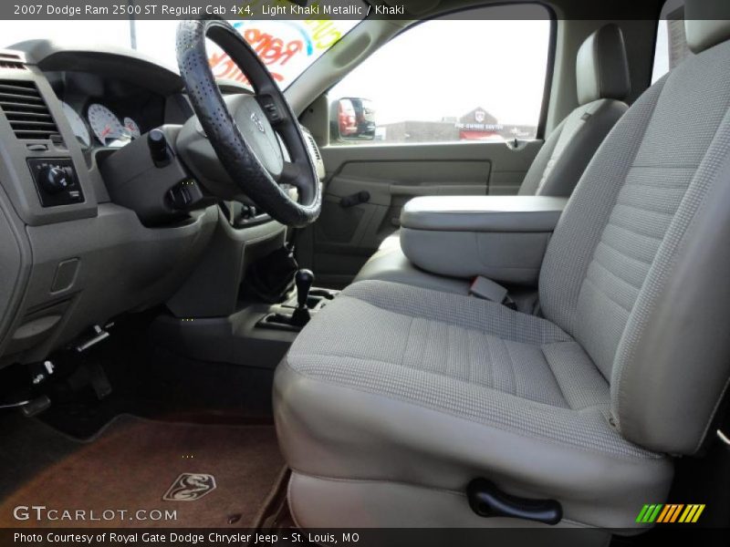Light Khaki Metallic / Khaki 2007 Dodge Ram 2500 ST Regular Cab 4x4