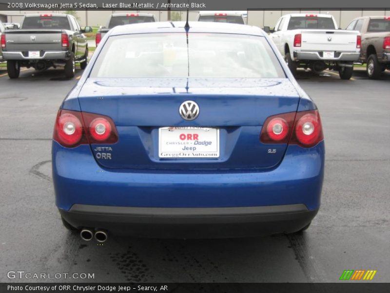 Laser Blue Metallic / Anthracite Black 2008 Volkswagen Jetta S Sedan