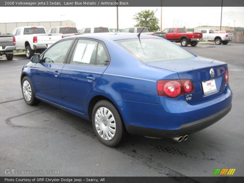 Laser Blue Metallic / Anthracite Black 2008 Volkswagen Jetta S Sedan