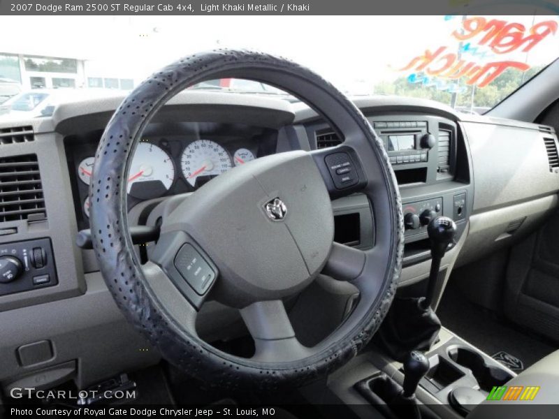 Light Khaki Metallic / Khaki 2007 Dodge Ram 2500 ST Regular Cab 4x4