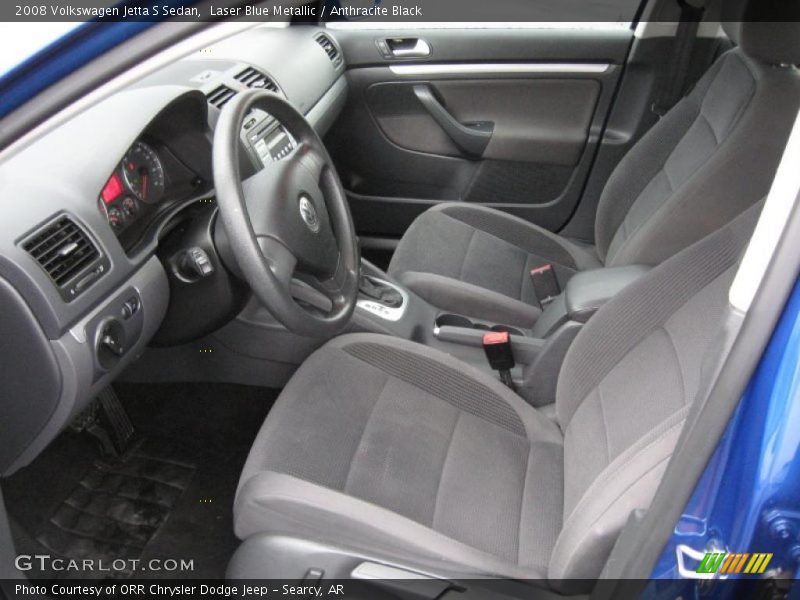 Laser Blue Metallic / Anthracite Black 2008 Volkswagen Jetta S Sedan