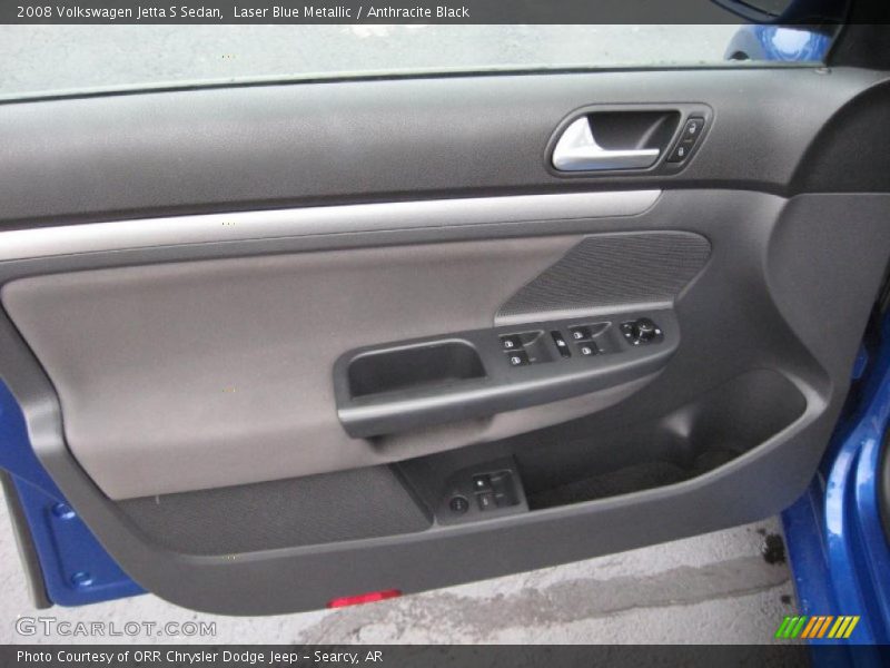 Laser Blue Metallic / Anthracite Black 2008 Volkswagen Jetta S Sedan