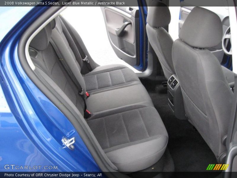 Laser Blue Metallic / Anthracite Black 2008 Volkswagen Jetta S Sedan