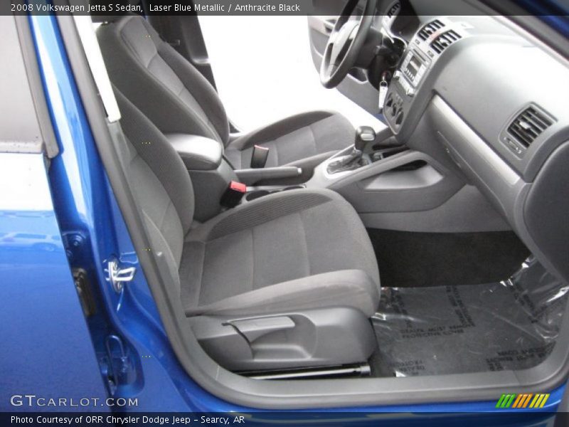 Laser Blue Metallic / Anthracite Black 2008 Volkswagen Jetta S Sedan