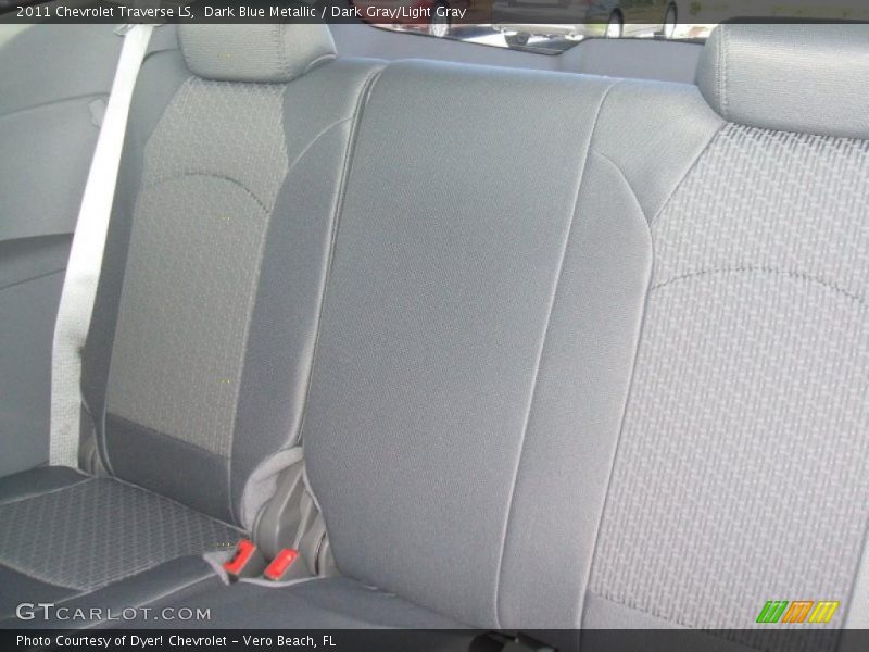 Dark Blue Metallic / Dark Gray/Light Gray 2011 Chevrolet Traverse LS