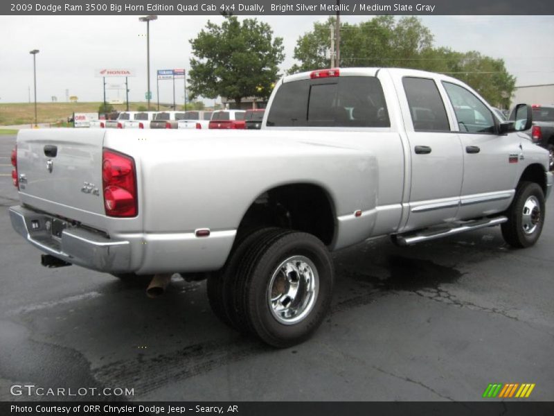 Bright Silver Metallic / Medium Slate Gray 2009 Dodge Ram 3500 Big Horn Edition Quad Cab 4x4 Dually