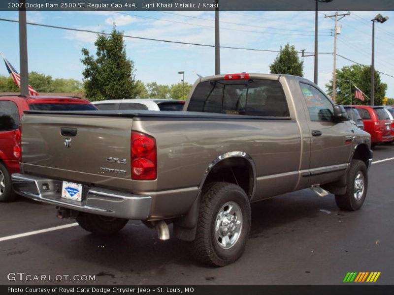 Light Khaki Metallic / Khaki 2007 Dodge Ram 2500 ST Regular Cab 4x4