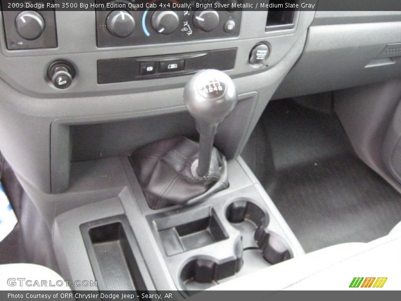Bright Silver Metallic / Medium Slate Gray 2009 Dodge Ram 3500 Big Horn Edition Quad Cab 4x4 Dually