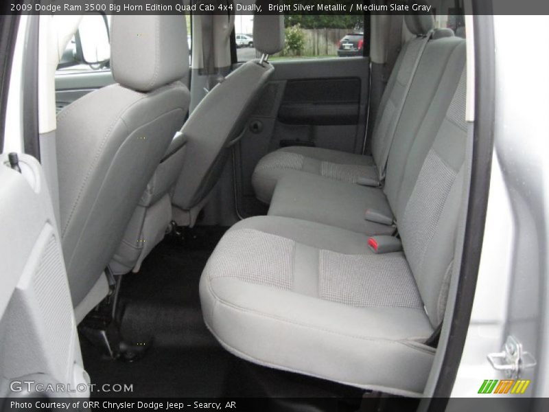 Bright Silver Metallic / Medium Slate Gray 2009 Dodge Ram 3500 Big Horn Edition Quad Cab 4x4 Dually