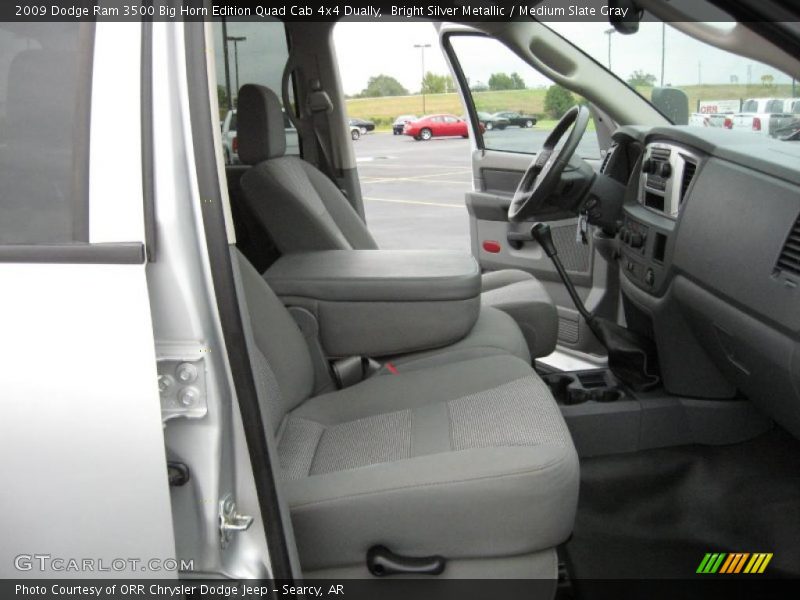 Bright Silver Metallic / Medium Slate Gray 2009 Dodge Ram 3500 Big Horn Edition Quad Cab 4x4 Dually