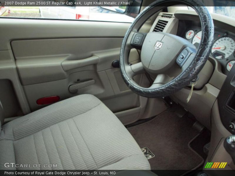 Light Khaki Metallic / Khaki 2007 Dodge Ram 2500 ST Regular Cab 4x4