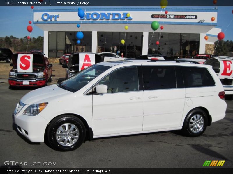 Taffeta White / Beige 2010 Honda Odyssey EX-L