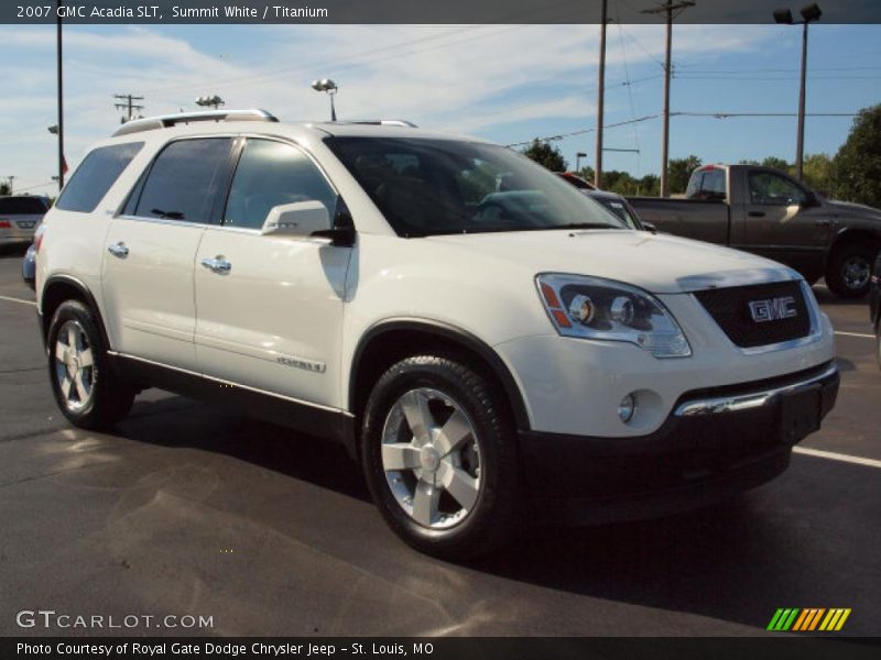 Summit White / Titanium 2007 GMC Acadia SLT