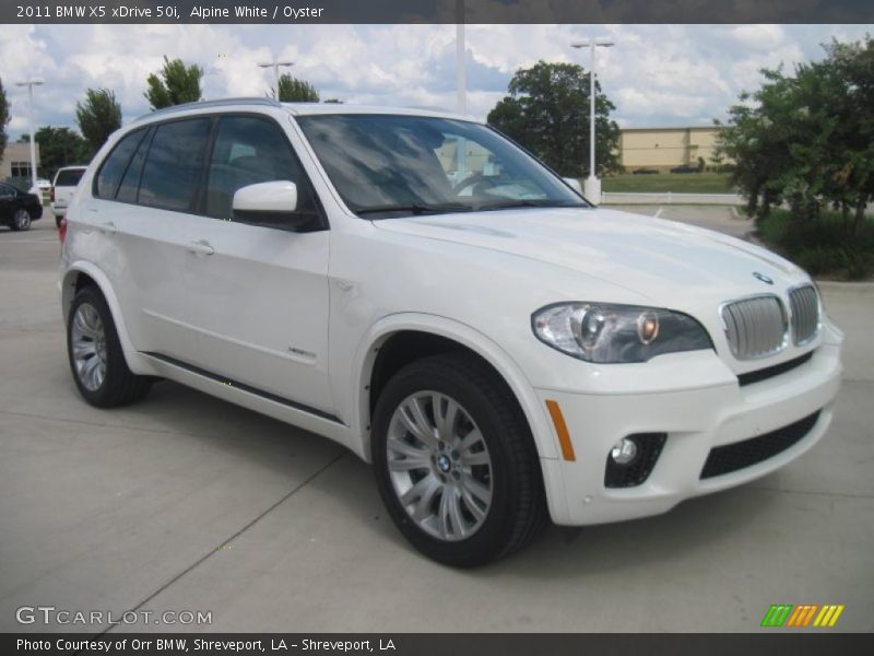 Alpine White / Oyster 2011 BMW X5 xDrive 50i