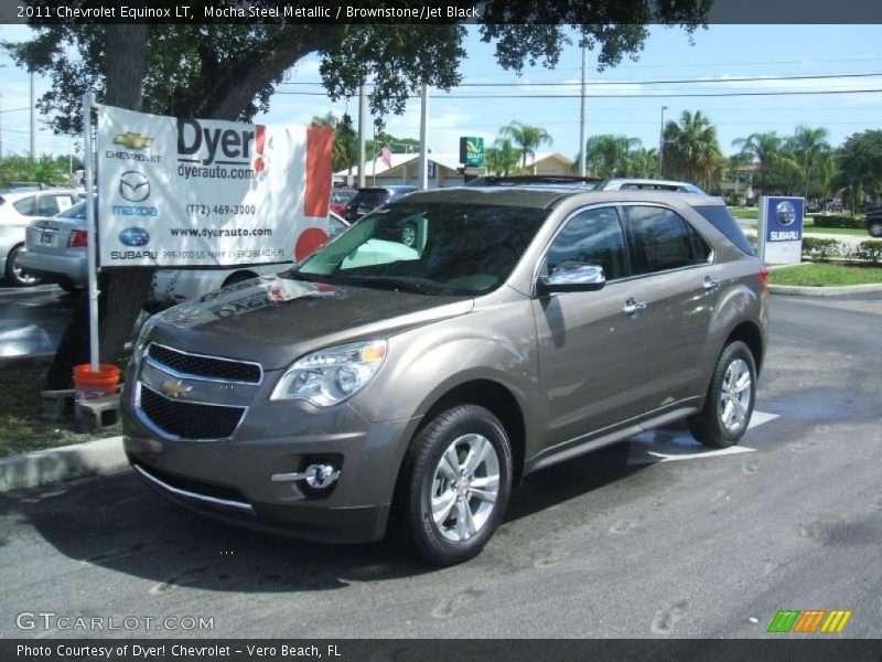 Mocha Steel Metallic / Brownstone/Jet Black 2011 Chevrolet Equinox LT