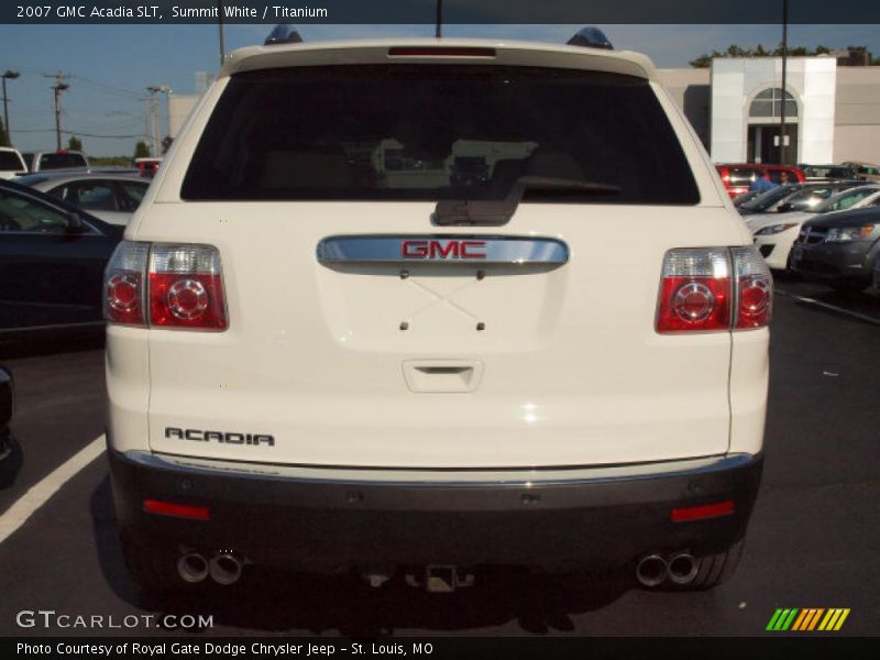 Summit White / Titanium 2007 GMC Acadia SLT