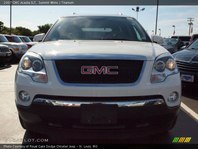 Summit White / Titanium 2007 GMC Acadia SLT