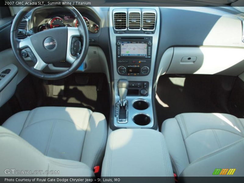 Summit White / Titanium 2007 GMC Acadia SLT