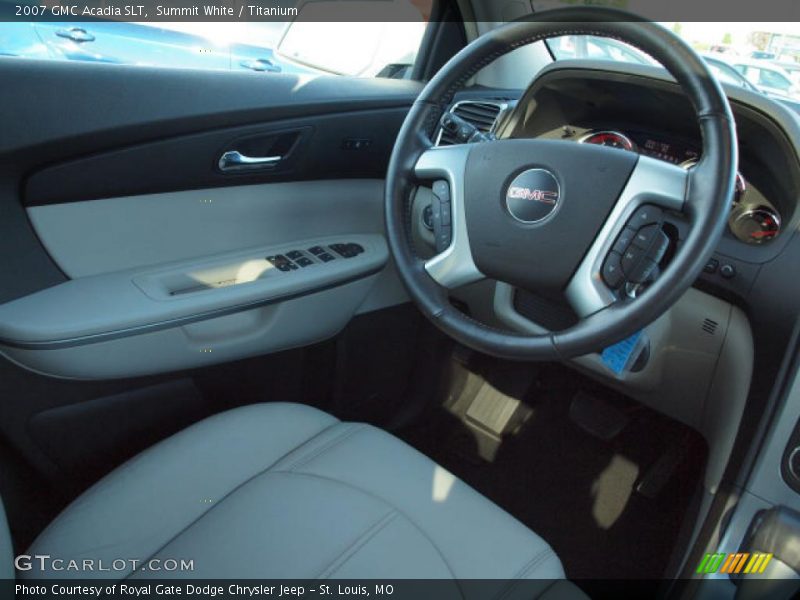 Summit White / Titanium 2007 GMC Acadia SLT