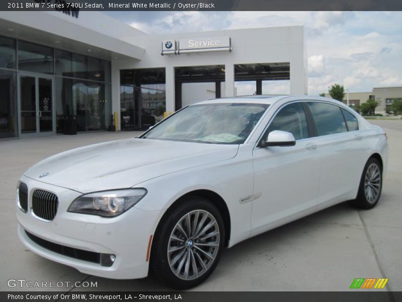Mineral White Metallic / Oyster/Black 2011 BMW 7 Series 740Li Sedan