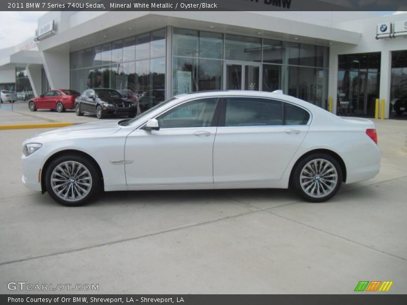 Mineral White Metallic / Oyster/Black 2011 BMW 7 Series 740Li Sedan