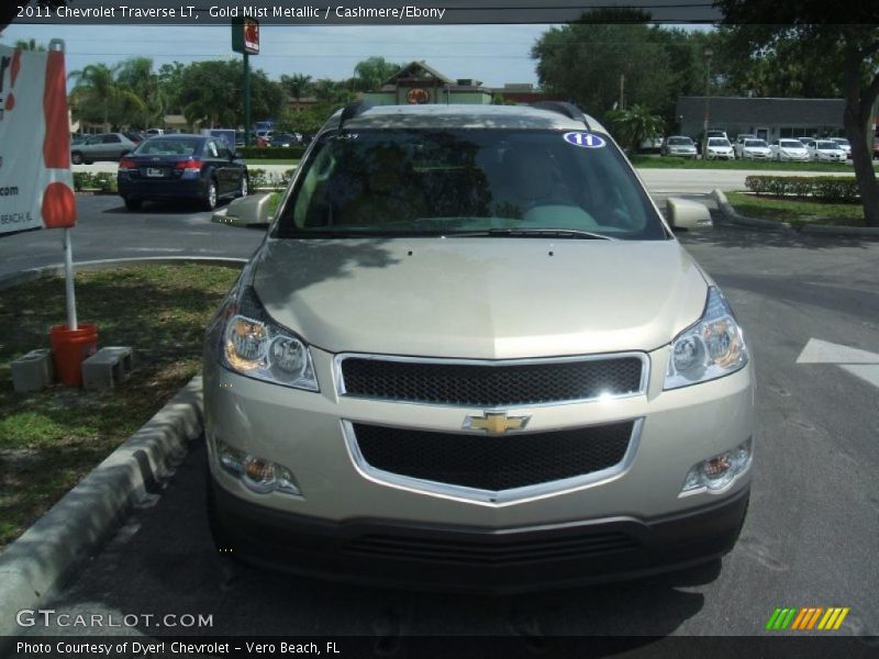 Gold Mist Metallic / Cashmere/Ebony 2011 Chevrolet Traverse LT