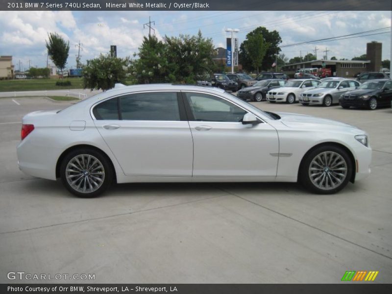 Mineral White Metallic / Oyster/Black 2011 BMW 7 Series 740Li Sedan