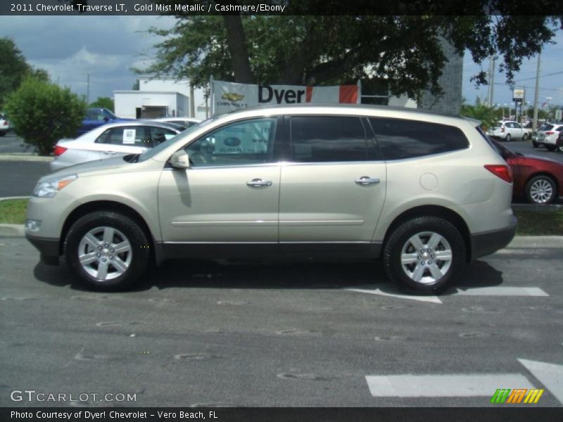 Gold Mist Metallic / Cashmere/Ebony 2011 Chevrolet Traverse LT