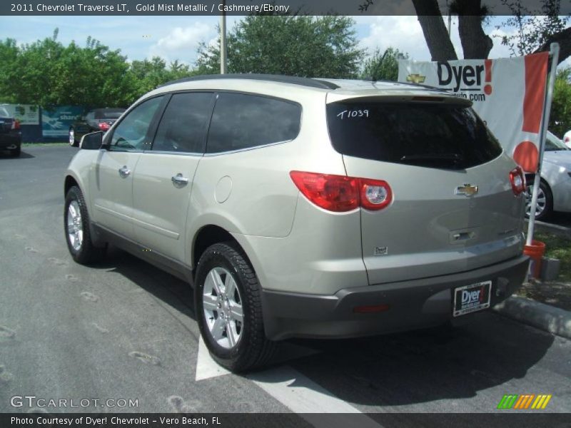 Gold Mist Metallic / Cashmere/Ebony 2011 Chevrolet Traverse LT