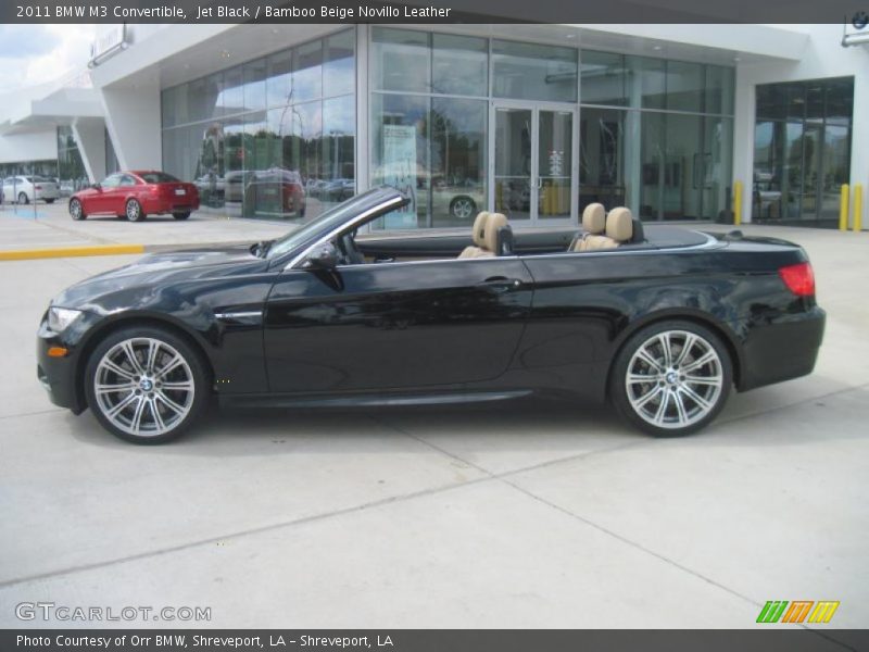 Jet Black / Bamboo Beige Novillo Leather 2011 BMW M3 Convertible