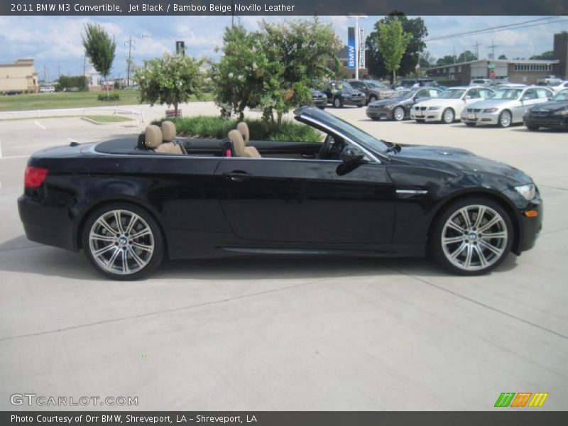 Jet Black / Bamboo Beige Novillo Leather 2011 BMW M3 Convertible