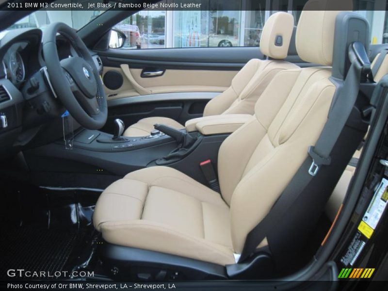 Jet Black / Bamboo Beige Novillo Leather 2011 BMW M3 Convertible