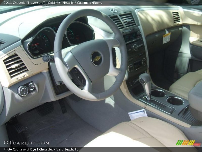 Gold Mist Metallic / Cashmere/Ebony 2011 Chevrolet Traverse LT