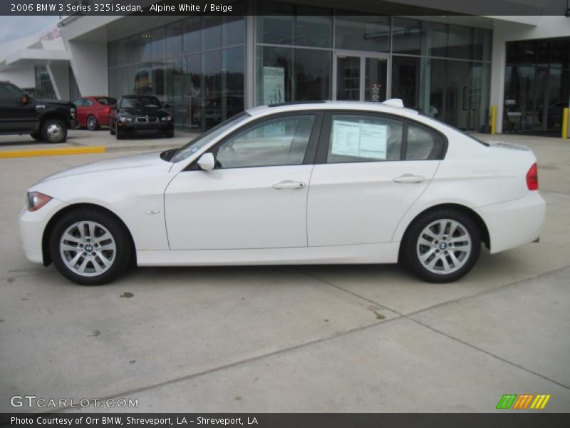Alpine White / Beige 2006 BMW 3 Series 325i Sedan