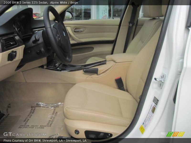 Alpine White / Beige 2006 BMW 3 Series 325i Sedan